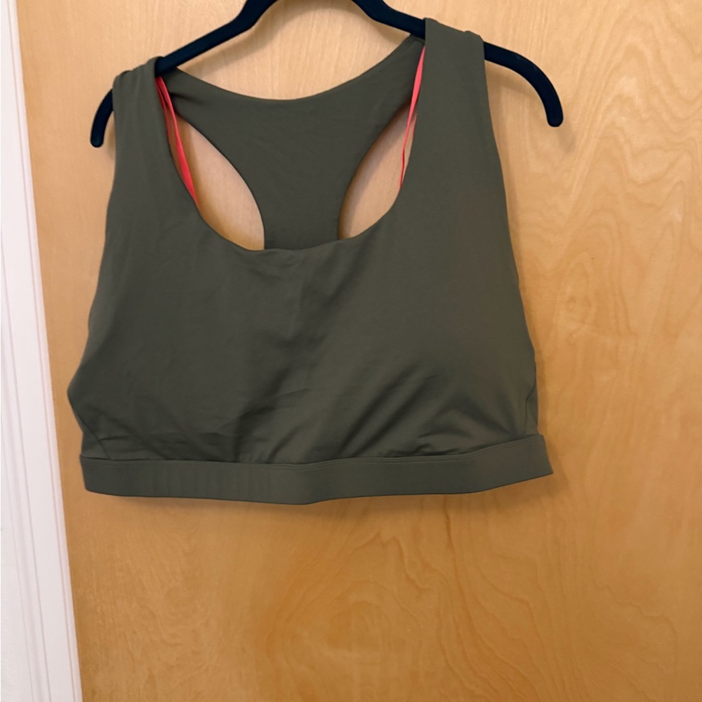 Fabletics Olive Racerback Sports Bra